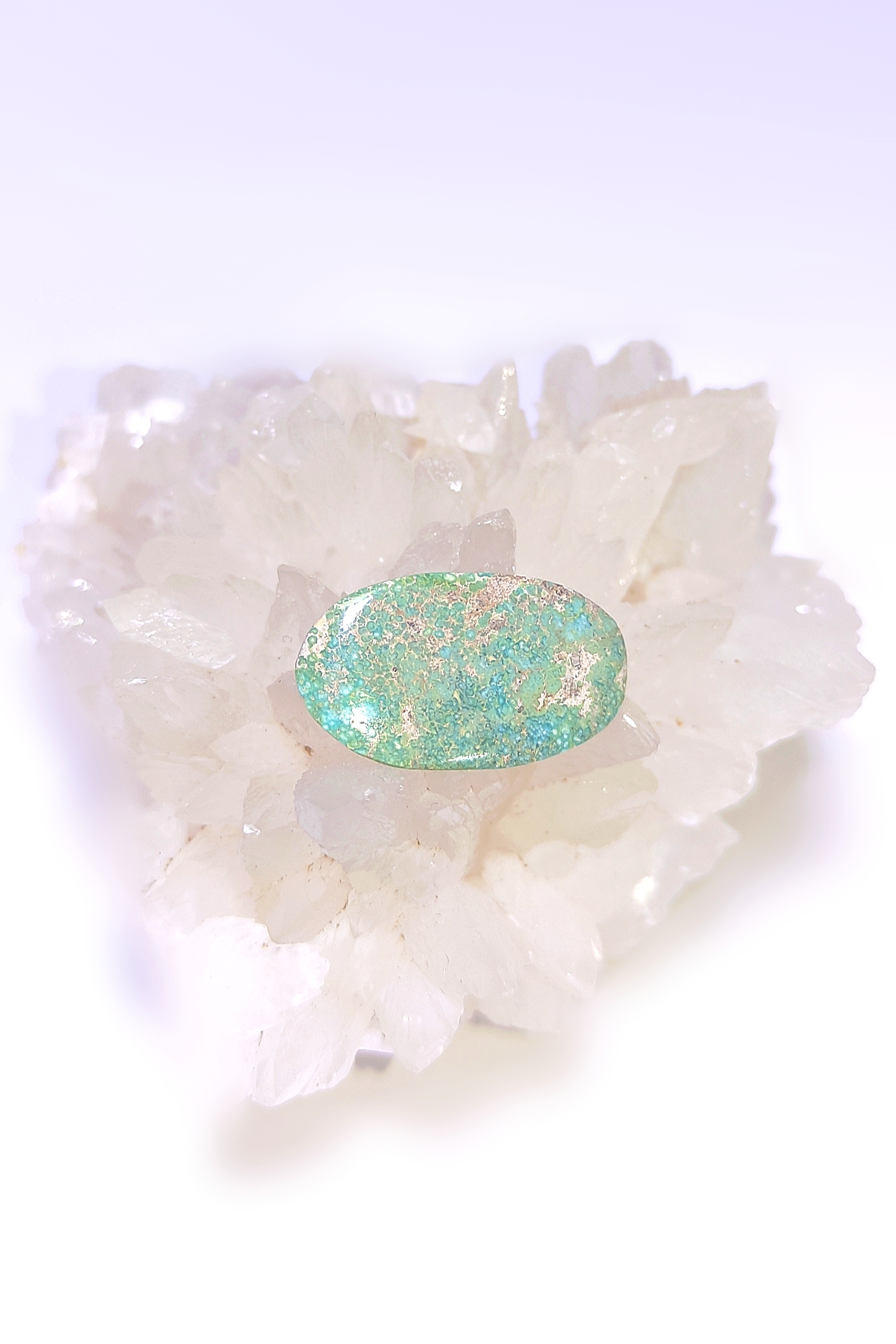 نگین فیروزه با رنگ سبز دریایی فوق خاص 👌🏻