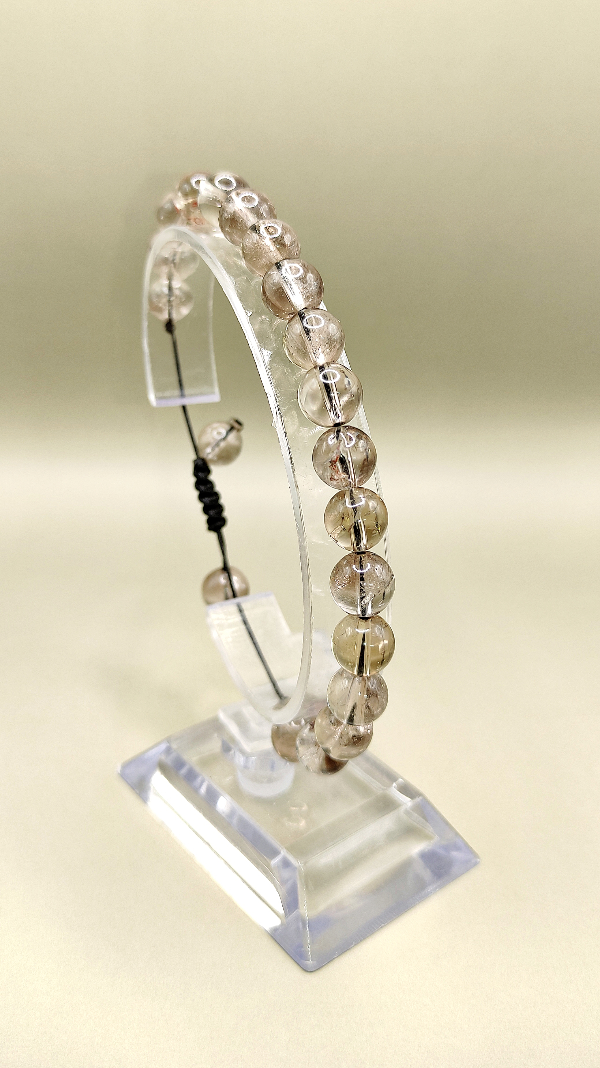 دستبند کوارتز دودی ( دستبند اسموکی کوارتز ) تاپ گرید