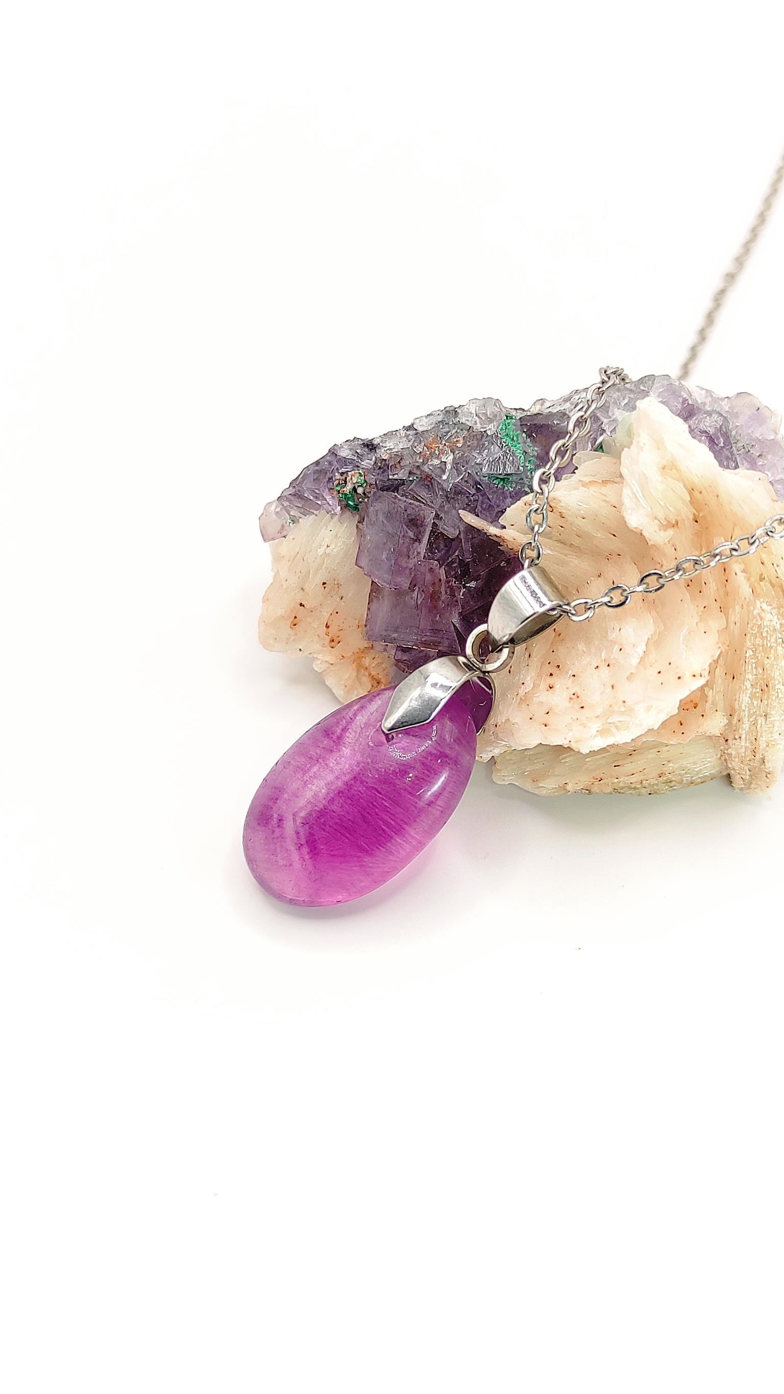 گردنبند فلوریت بنفش 💜😍