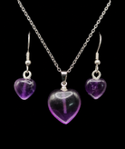 گردنبند و گوشواره آمیتیست ارغوانی 💜🤩