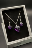 گردنبند و گوشواره آمیتیست ارغوانی 💜🤩
