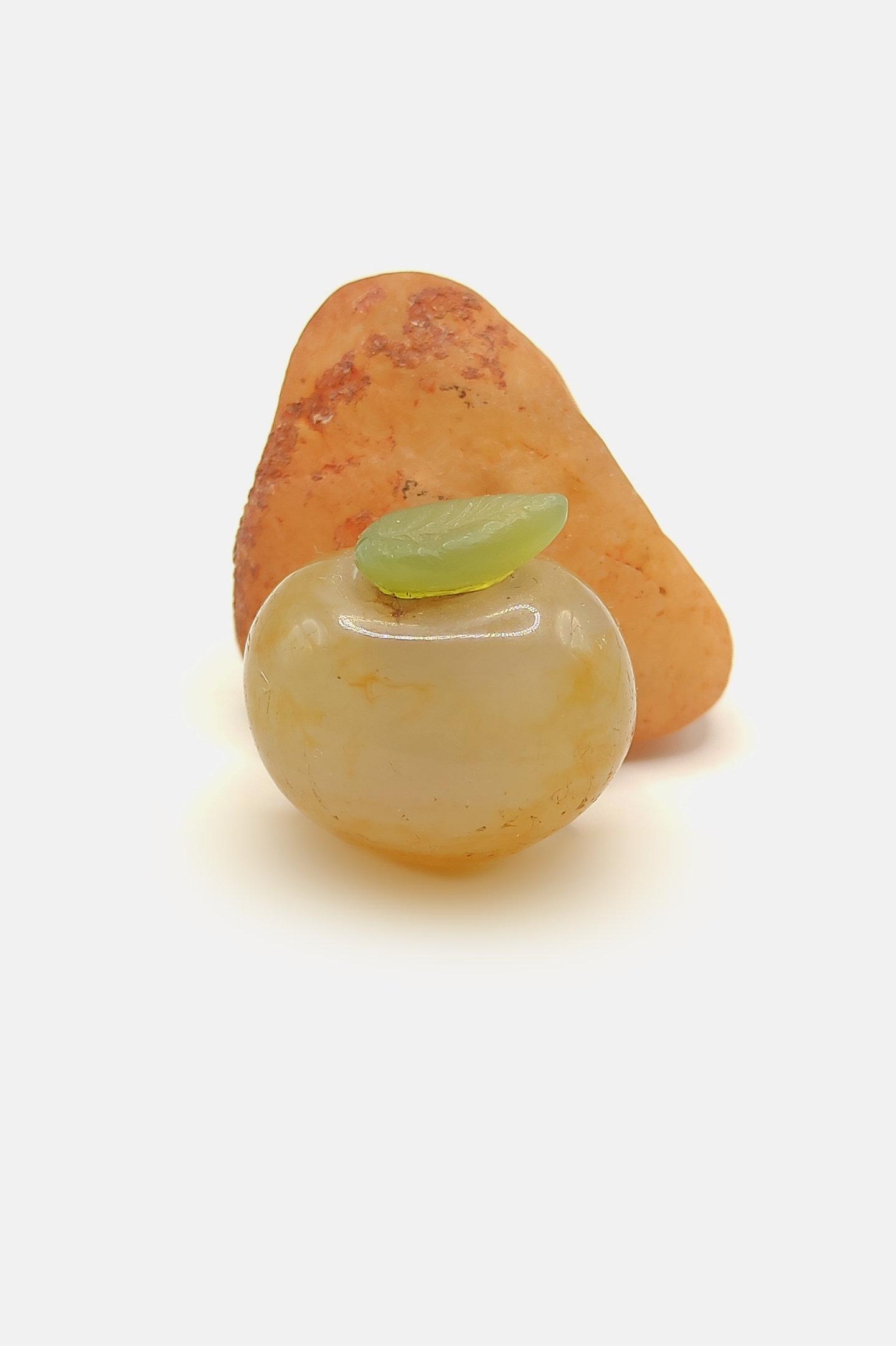 عقیق طبیعی به شکل سیب کلکسیونی 🍎